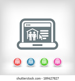 Real estate website icon