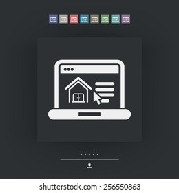 Real estate website icon