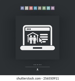 Real estate website icon