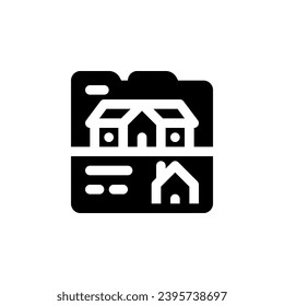 real estate website vector icon. real estate icon solid style. perfect use for logo, presentation, website, and more. simple modern icon design glyph style