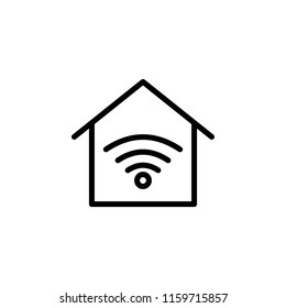 real estate Wi-fi icon. Element of real estate sign for mobile concept and web apps icon. Thin line icon for website design and development, app development