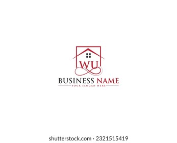 Real Estate Wu uw Business Logo Symbol