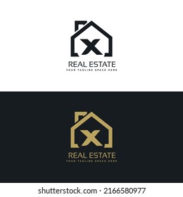 Real Estate X initials logo, Property and Construction X Logo design Vector, colorful homes logo concept Real estate service, construction, Growth house, home logo concept