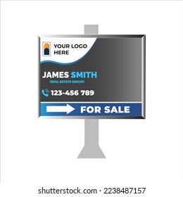 Real estate yard sign template