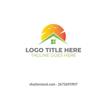 Imóveis Construção Edifício Casa Logotipo de Imóvel