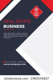 Real estates flyer Real Estate Social Media Post Template, Editable Template Social Media Banners. Corporate Business  A4 size 
 Modern Property Interior