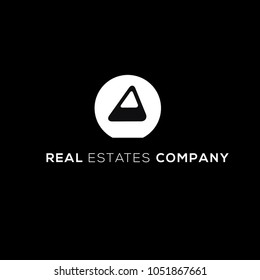Real estates logo. Geometric logo. Business eblem vector. Company brand identity