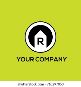 Real estates vector logo letter R