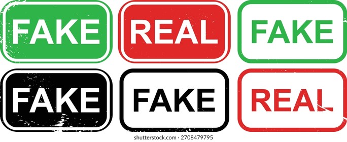 Conjunto de Rótulos de Classificação Real e Falso, Conjunto de Rótulos de Verificação Falso e Real