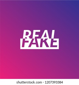 Real And Fake Sticker