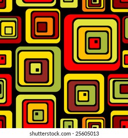 Real geometric retro seamless pattern