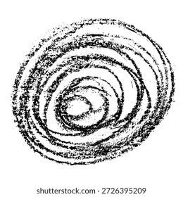 Real Hand Drawn Round Chalk Grunge Texture