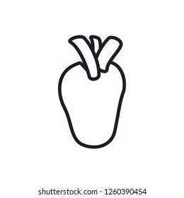real heart vector icon