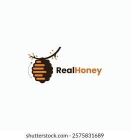 Real Honey Simple Mascot Logo