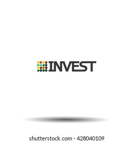 Real Invest - vector logo concept. Business finance logo