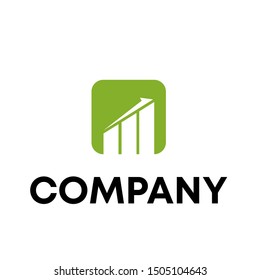 Real Invest - vector logo template concept. Economic finance investment sign. Business symbol