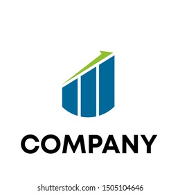 Real Invest - vector logo template concept. Economic finance investment sign. Business symbol