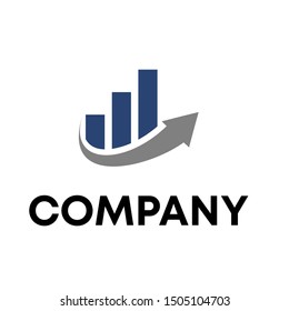 Real Invest - Vector Logo Template Concept. Economic Finance Investment Sign. Business Symbol