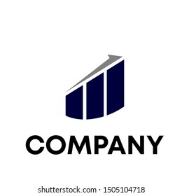 Real Invest - vector logo template concept. Economic finance investment sign. Business symbol