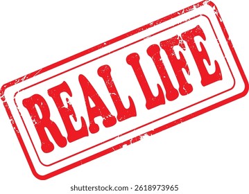 Real Life Grunge Rubber Stamp in Red on White Background. Perfect for business documents, office use, administrative purposes, and graphic design projects.