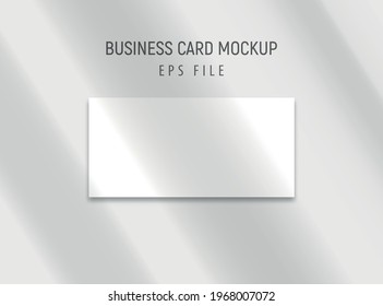 real light from window and horizontal business card mockup Vector