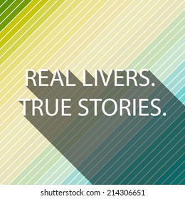 real livers true stirues on light natural light color, vector illustration 