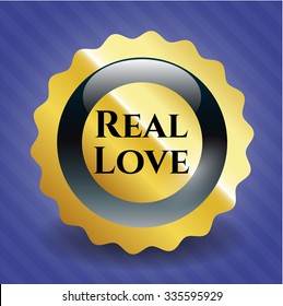 Real Love golden badge
