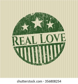 Real Love grunge seal