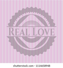 Real Love pink emblem