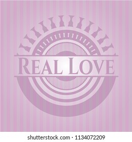 Real Love pink emblem