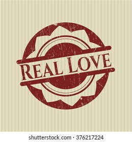 Real Love rubber grunge texture seal