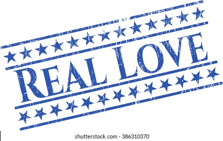 Real Love rubber stamp