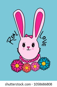 real love,t-shirt print poster vector illustration