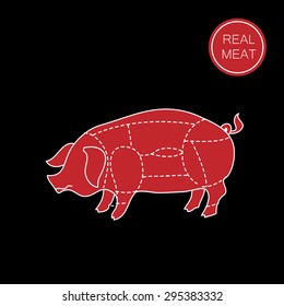 Real meat. Butcher shop. How to cut meat. Barbecue, steaks, meat dishes.