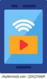 Real Media Flat Vector Icon Design