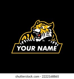 real and modern tiger logo 3d