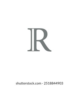 Real number set symbol in mathematics. Latin capital letter R.