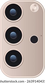 Real Photo of Triple Camera Setup on Modern Smartphone – Macro Detail