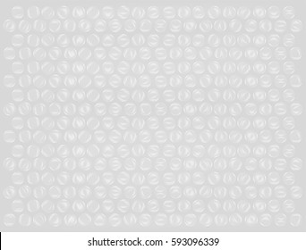 Real Plastic Bubble Wrap Background Vector