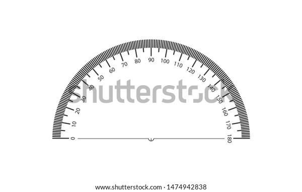 Real Protractor On Transparent Background 0 Stock Image Download Now