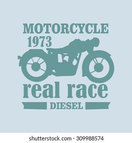 real race logo for clothing. vector format.