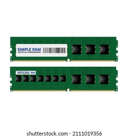 real random access memory or RAM computer