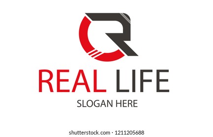 Real Red logo icon. Vector illustration