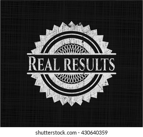 Real results chalk emblem