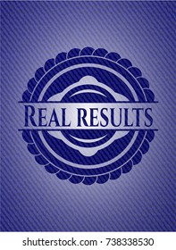 Real results with denim texture