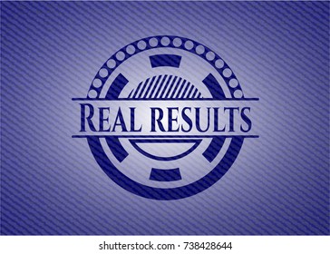 Real results with denim texture