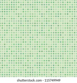 Real Seamless Abstract Background with Green Dots