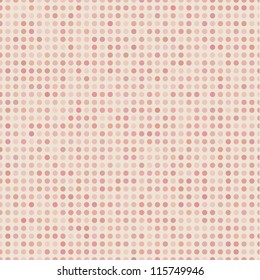 Real Seamless Abstract Background with Red Dots
