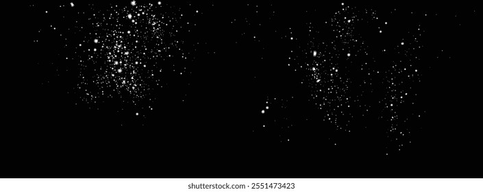 Real snow flakes isolated background. falling snow flakes