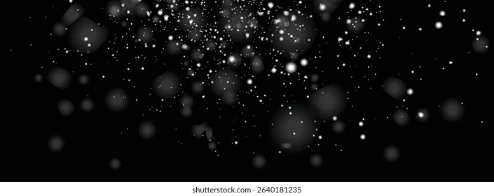 Real snowflakes isolated background design